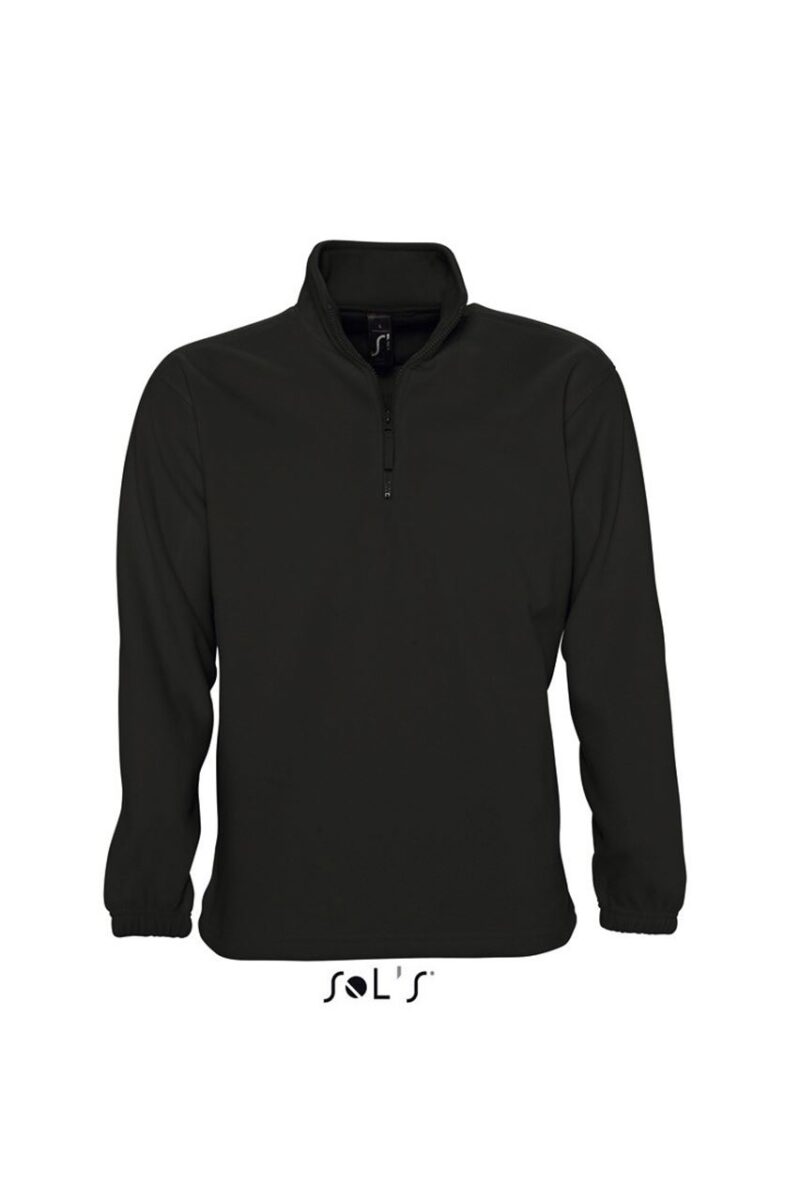 so56000-black-a SOL'S NESS - 1/4 ZIP SWEATSHIRT - Μαύρο