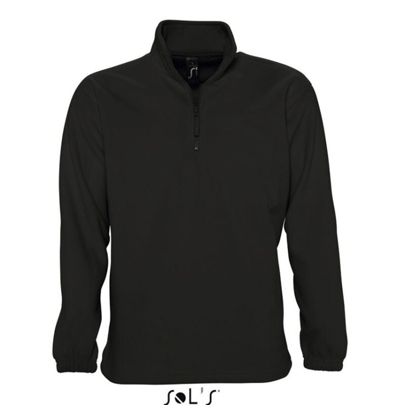 so56000-black-a SOL'S NESS - 1/4 ZIP SWEATSHIRT - Μαύρο