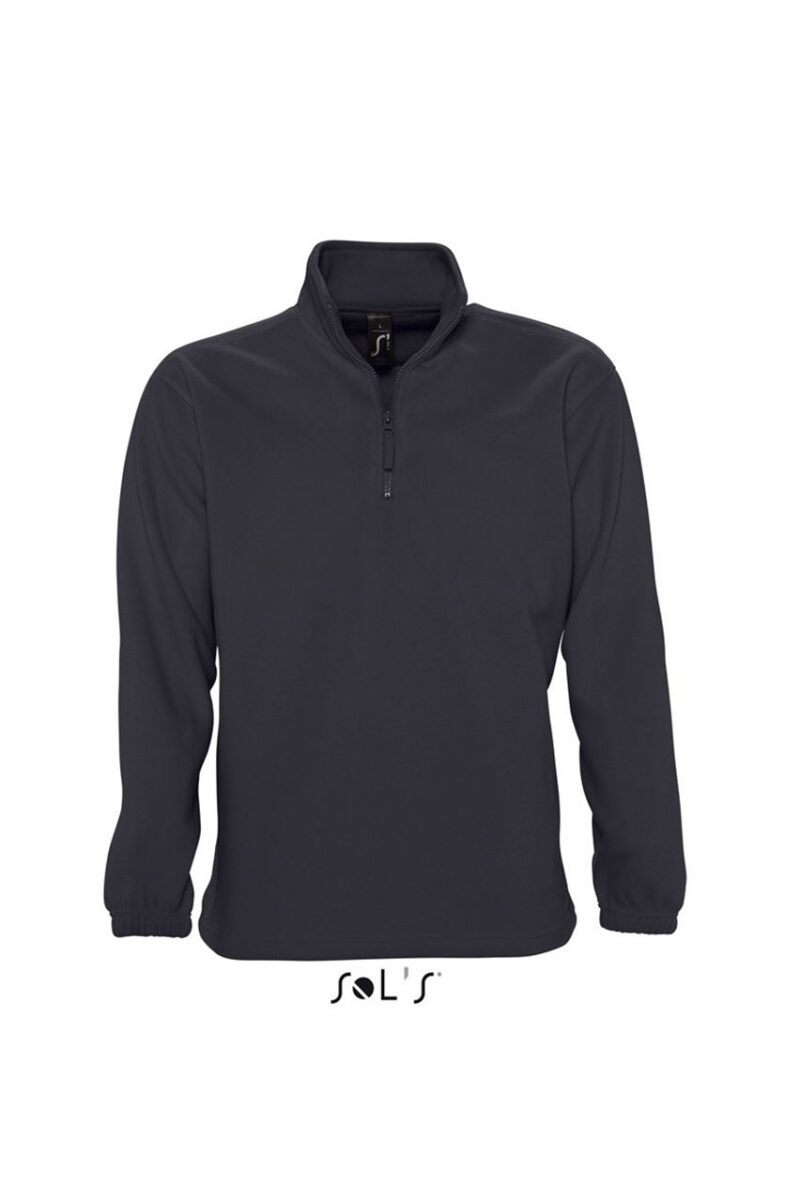 SOL'S NESS - 1/4 ZIP SWEATSHIRT - Ανθρακί