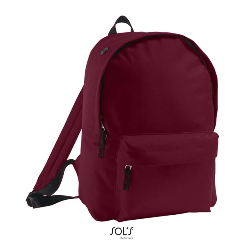 so70100-burgundy-a1 SOL'S RIDER - 600D POLYESTER RUCKSACK - μπορντό