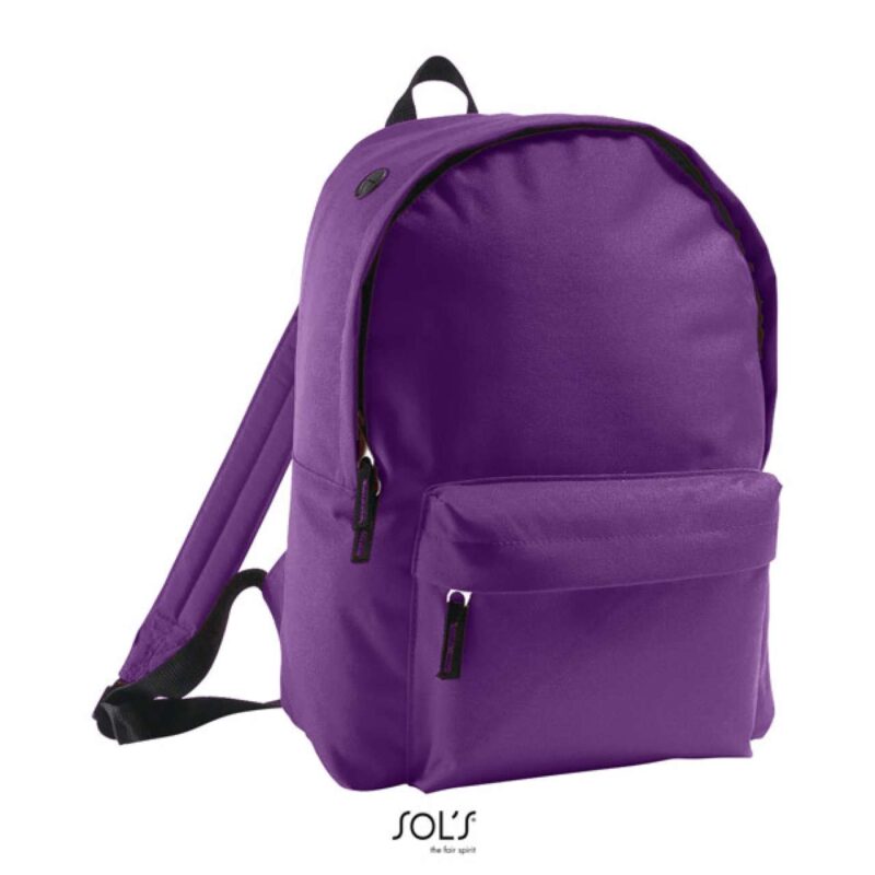 so70100-dark_purple-a1 SOL'S RIDER - 600D POLYESTER RUCKSACK - Σκούρο μωβ