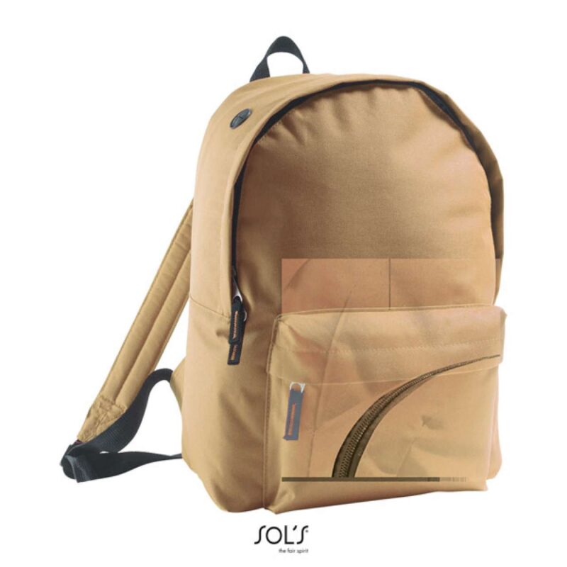 SOL'S RIDER - 600D POLYESTER RUCKSACK - Αμμώδης