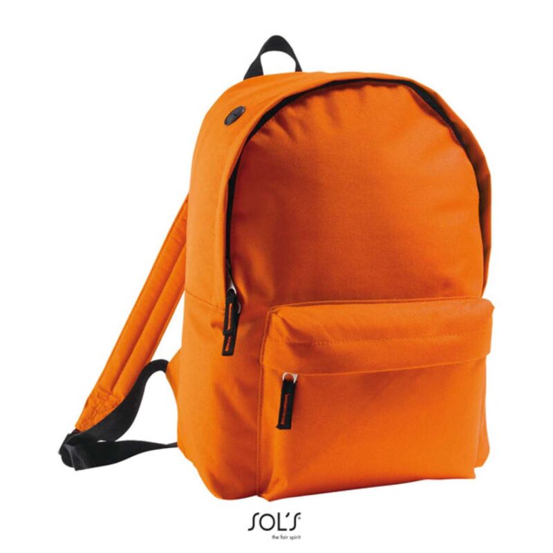 SOL'S RIDER - 600D POLYESTER RUCKSACK - πορτοκαλί