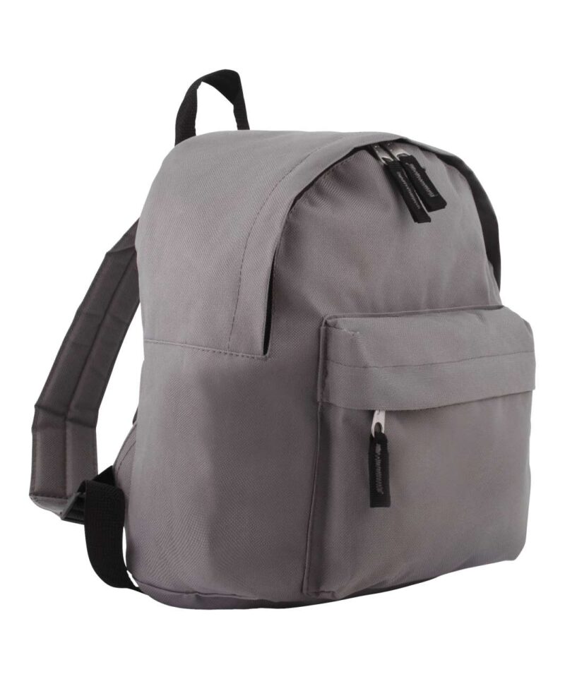 so70101-graphite-a1 SOL'S RIDER KIDS' - 600D POLYESTER RUCKSACK - Graphite