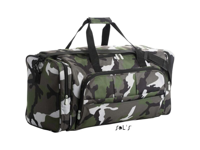 SOL'S WEEK-END - 600D POLYESTER MULTI-POCKET TRAVEL BAG - Καμουφλάζ