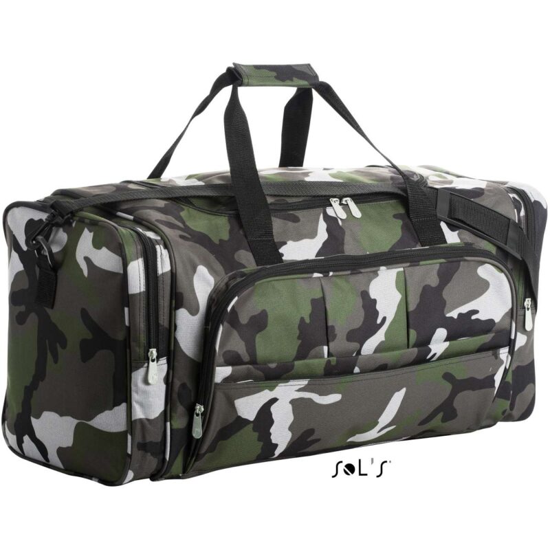 so70900-camo-a1 SOL'S WEEK-END - 600D POLYESTER MULTI-POCKET TRAVEL BAG - Καμουφλάζ