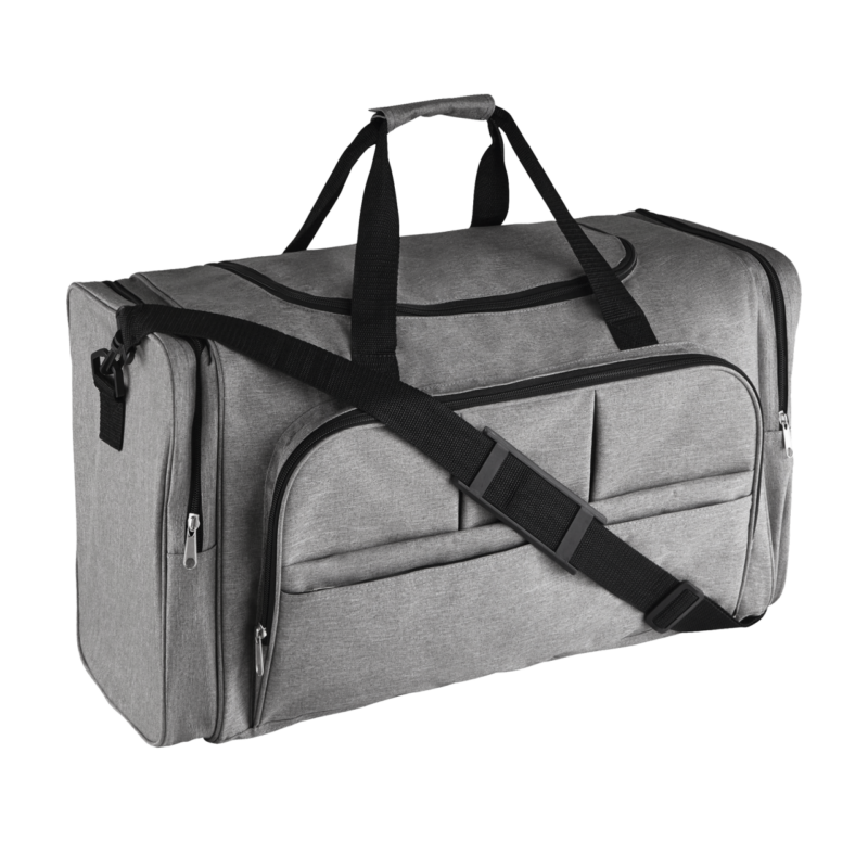 so70900-grey_melange-a1 SOL'S WEEK-END - 600D POLYESTER MULTI-POCKET TRAVEL BAG - Γκρι Μελανζέ