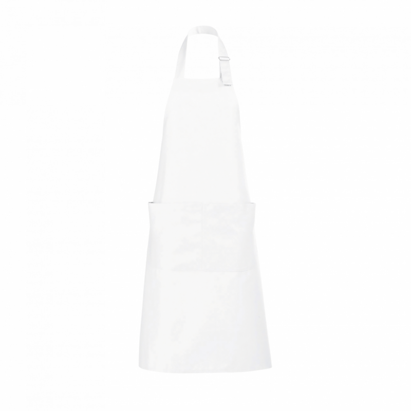 SOL'S GALA - LONG APRON WITH POCKETS - Λευκό