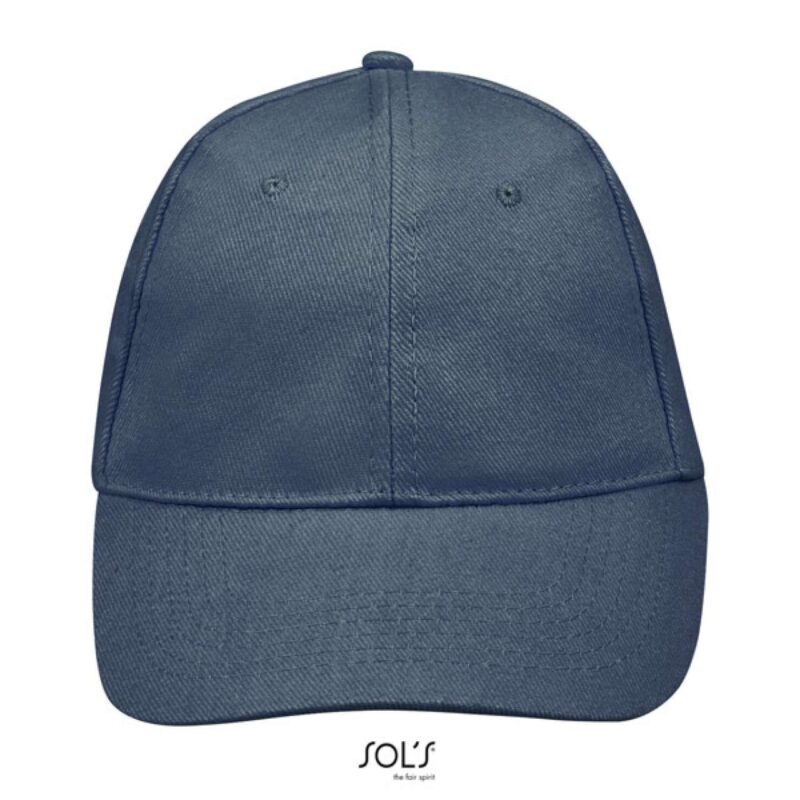 so88100-denim-a2 BUFFALO SOL'S - SIX PANEL CAP - τζιν