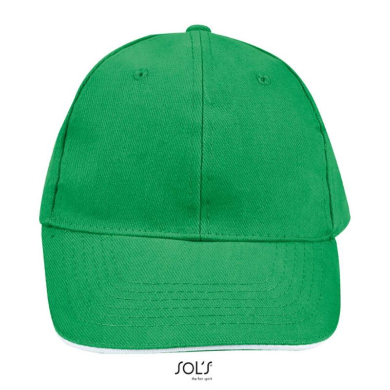 so88100-kelly_green_white-a1 BUFFALO SOL'S - SIX PANEL CAP - πράσινο Kelly/λευκό