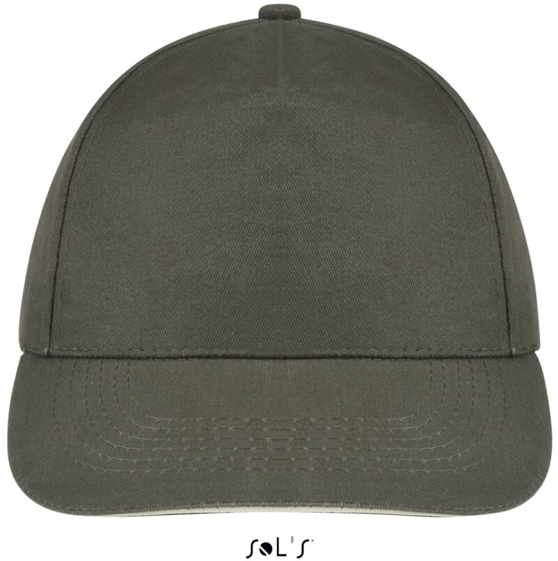 SOL'S SUNNY - FIVE PANEL CAP - χακί/μπεζ