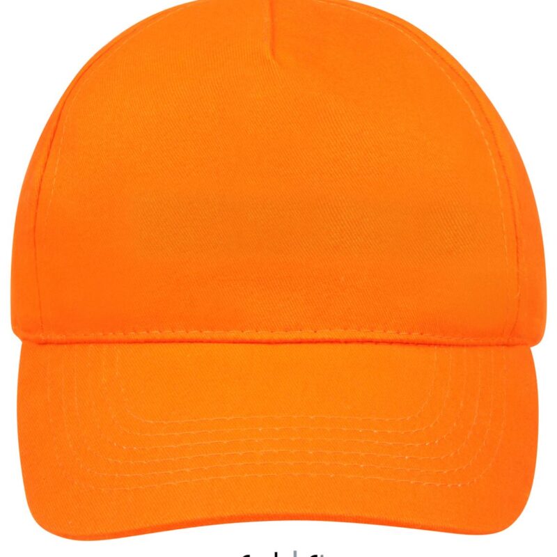 so88110-orange-a SOL'S SUNNY - FIVE PANEL CAP - πορτοκαλί