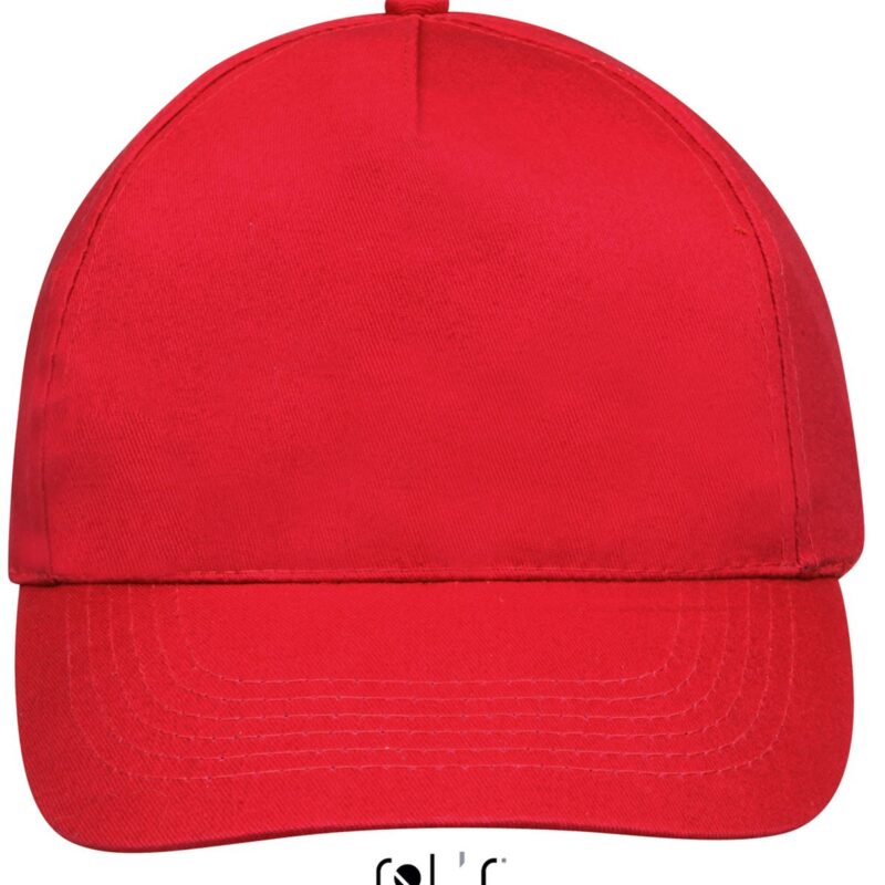 so88110-red-a SOL'S SUNNY - FIVE PANEL CAP - Κόκκινο