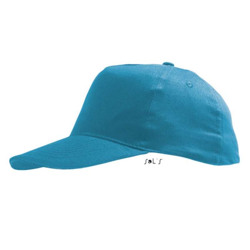 so88111-aqua-a1 SOL'S SUNNY KIDS' - FIVE PANELS CAP - Θαλασσί