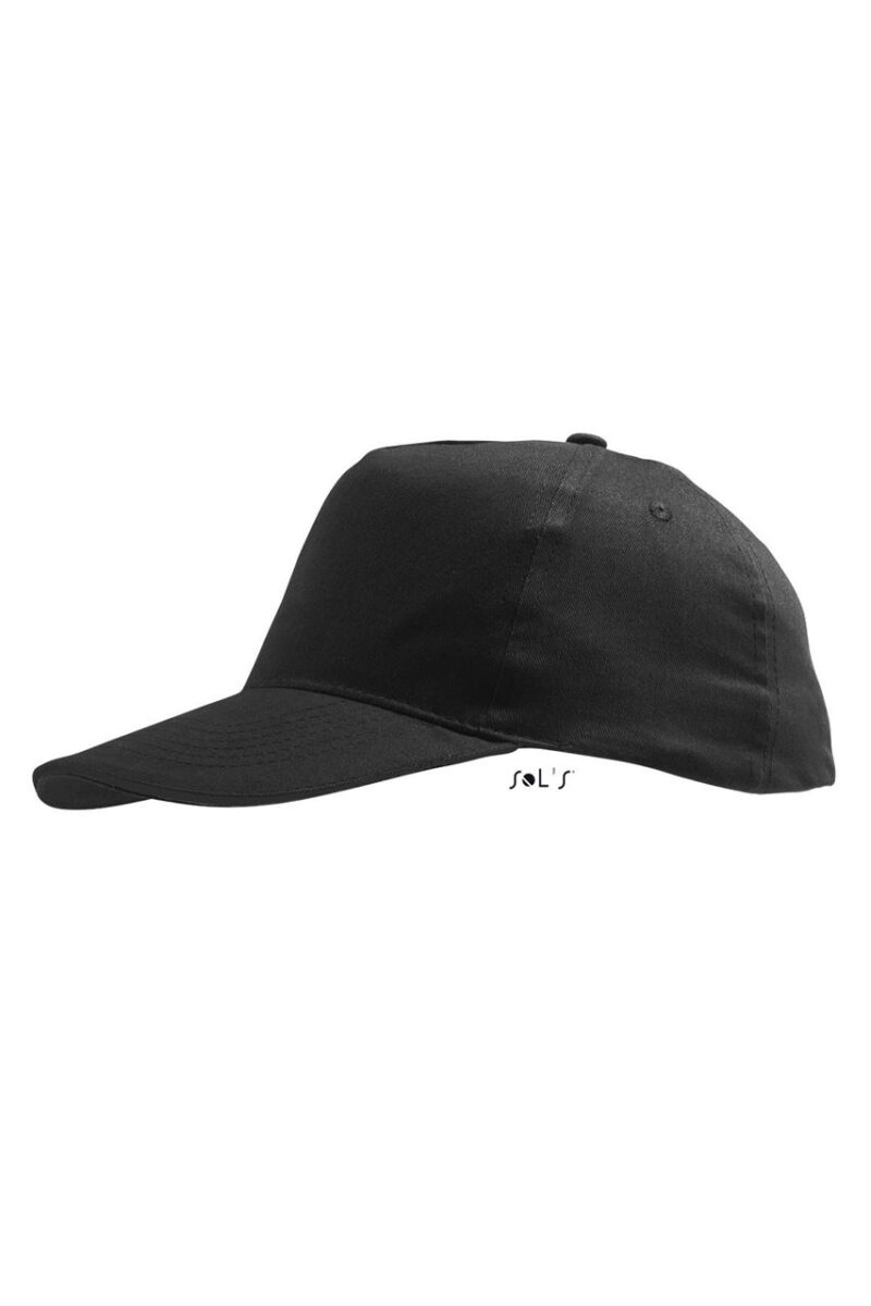 so88111-black-a SOL'S SUNNY KIDS' - FIVE PANELS CAP - Μαύρο