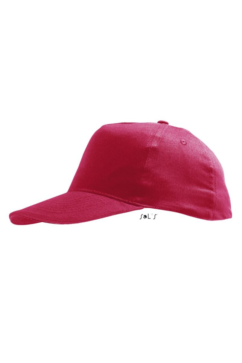 so88111-red-a SOL'S SUNNY KIDS' - FIVE PANELS CAP - Κόκκινο
