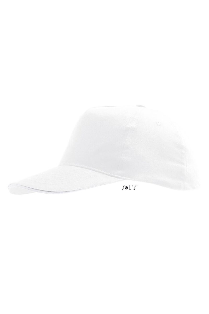 so88111-white-a SOL'S SUNNY KIDS' - FIVE PANELS CAP - Λευκό