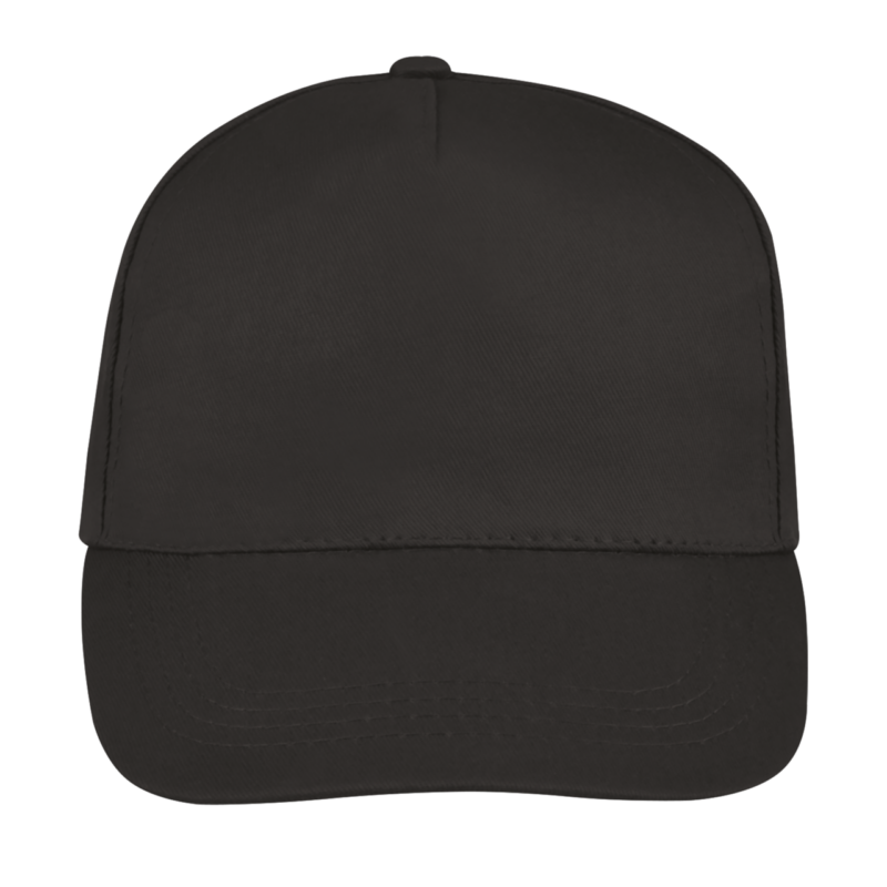 SOL'S BUZZ - FIVE PANEL CAP - Μαύρο