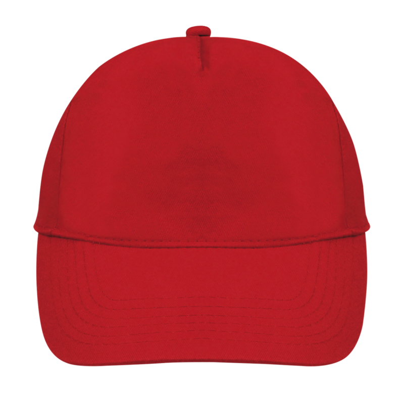SOL'S BUZZ - FIVE PANEL CAP - Κόκκινο
