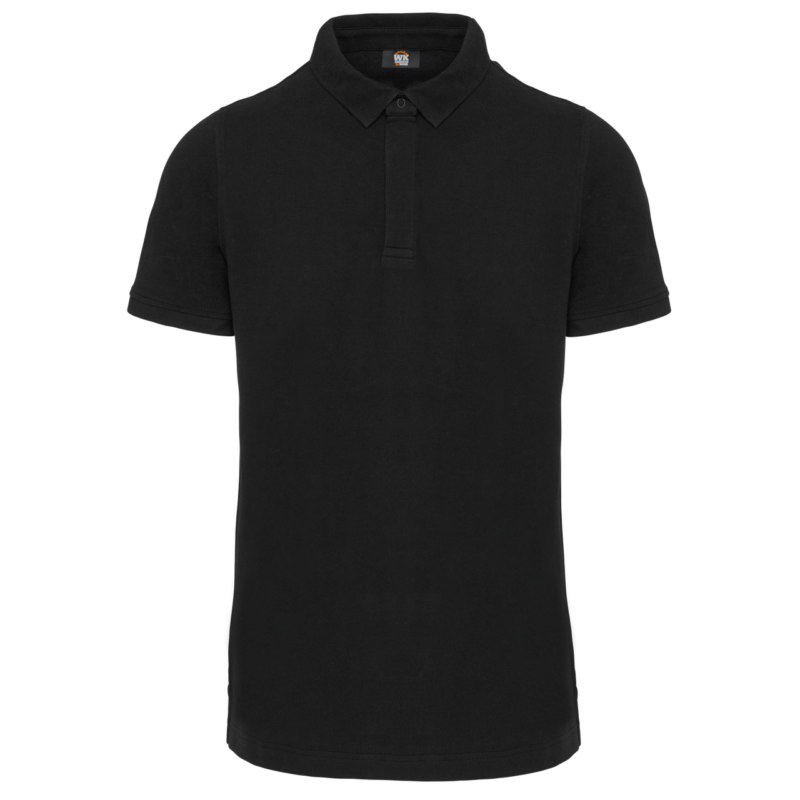 Designed To Work Ανδρικό κοντομάνικο POLO SHIRT STUD - Μαύρο