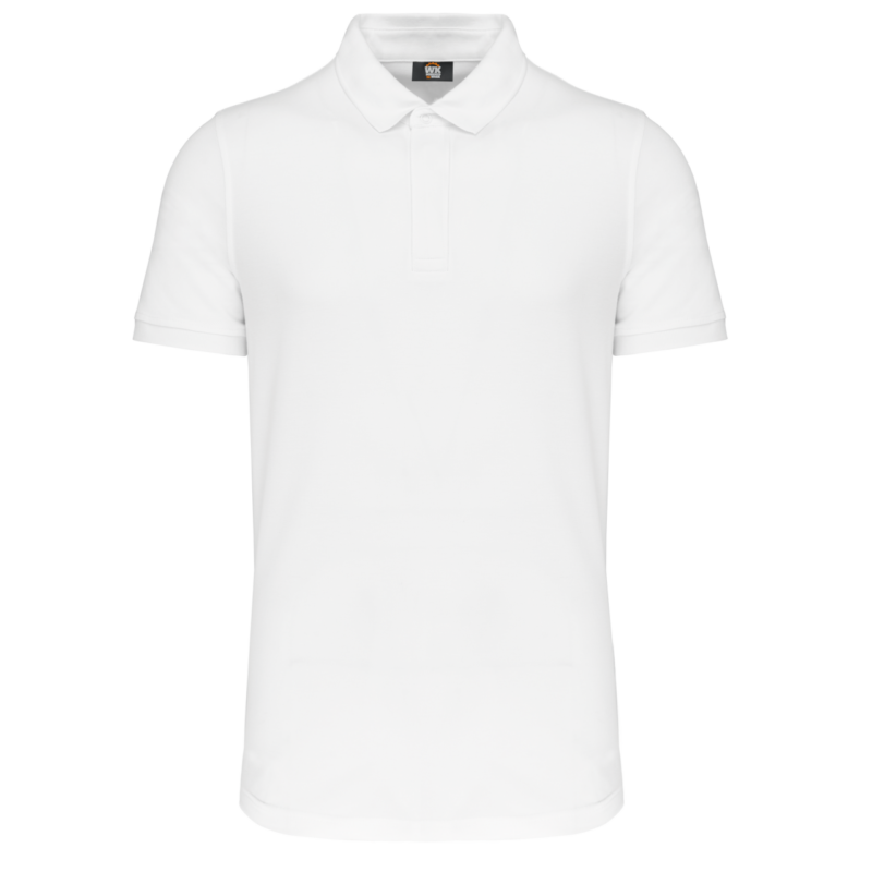 Designed To Work Ανδρικό κοντομάνικο POLO SHIRT STUD - Λευκό