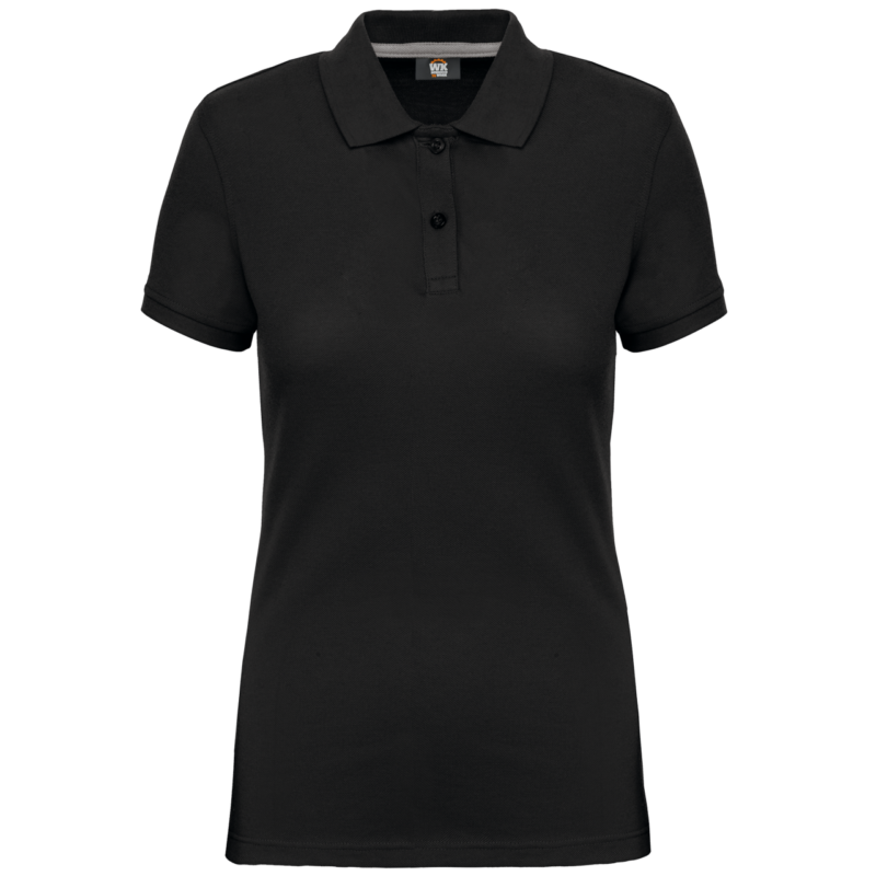 Designed To Work LADIES' SHORT-SLEEVED POLO SHIRT - Μαύρο