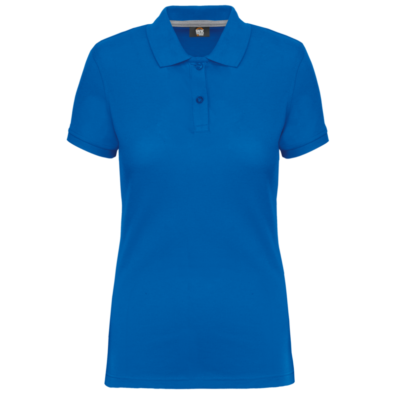 wk275-light_royal_blue-a1 Designed To Work LADIES' SHORT-SLEEVED POLO SHIRT - ανοιχτό βασιλικό μπλε