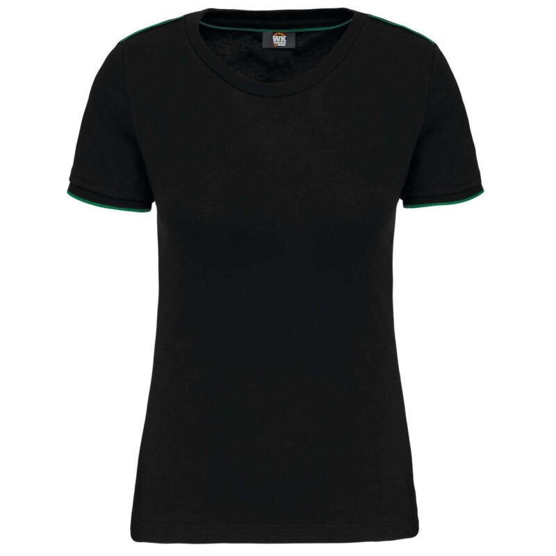 Designed To Work T-SHIRT DAYTODAY LADIES SHORT-SLEEVED - Μαύρο/Κόκκινο