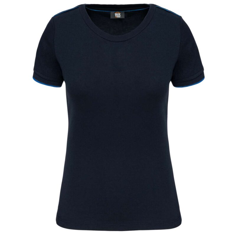 Designed To Work T-SHIRT DAYTODAY LADIES SHORT-SLEEVED - Navy/Light Royal Blue