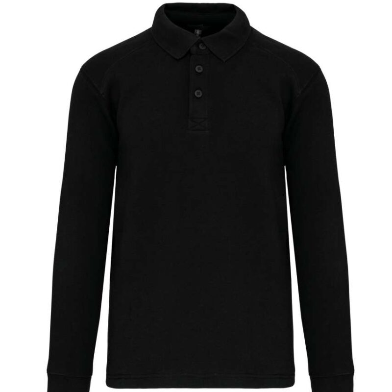 wk4000-black-a1 Designed To Work POLO NECK SWEATSHIRT - Μαύρο