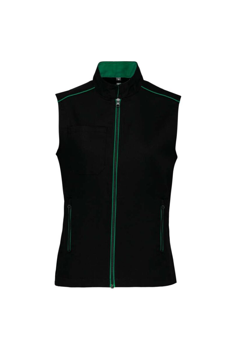 wk6149-blackkelly_green-a1 Designed To Work DAYTODAY GILET LADIES' - Μαύρο/Κόκκινο