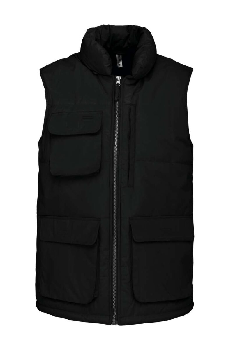 Designed To Work QUILTED BODYWARMER - Μαύρο