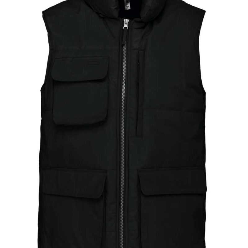wk615-black-a1 Designed To Work QUILTED BODYWARMER - Μαύρο