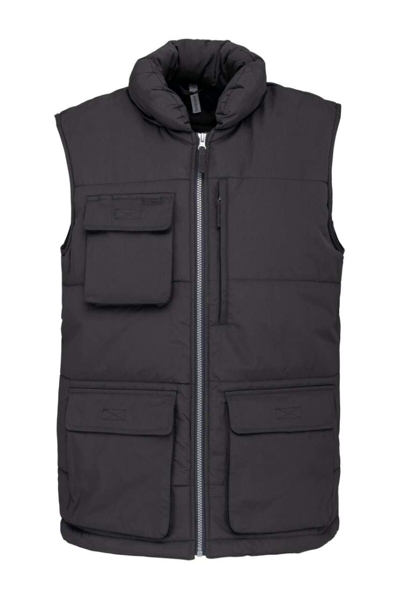 Designed To Work QUILTED BODYWARMER - Σκούρο Γκρι