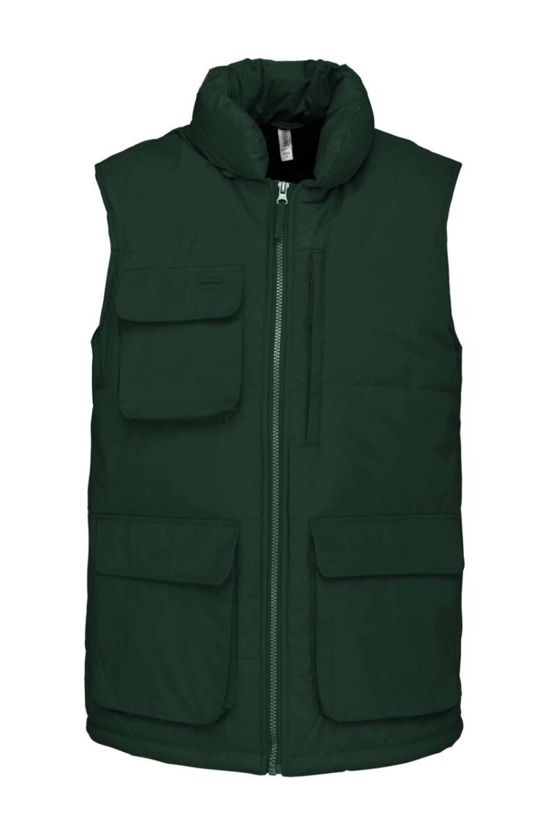 Designed To Work QUILTED BODYWARMER - Πράσινο του δάσους