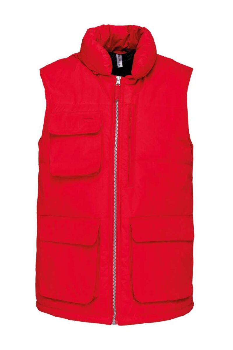 Designed To Work QUILTED BODYWARMER - Κόκκινο