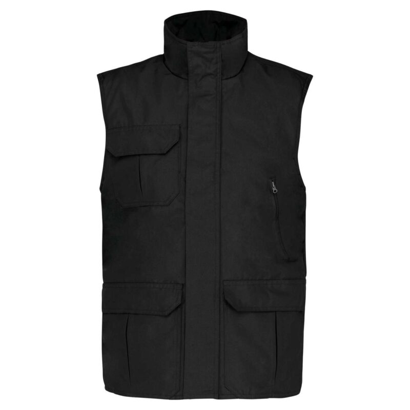 wk630-black-a1 Designed To Work WORKER - BODYWARMER - Μαύρο