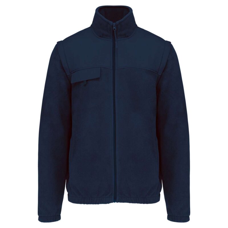 Designed To Work FLEECE JACKET WITH REMOVABLE SLEEVES - Μπλε μαρίν