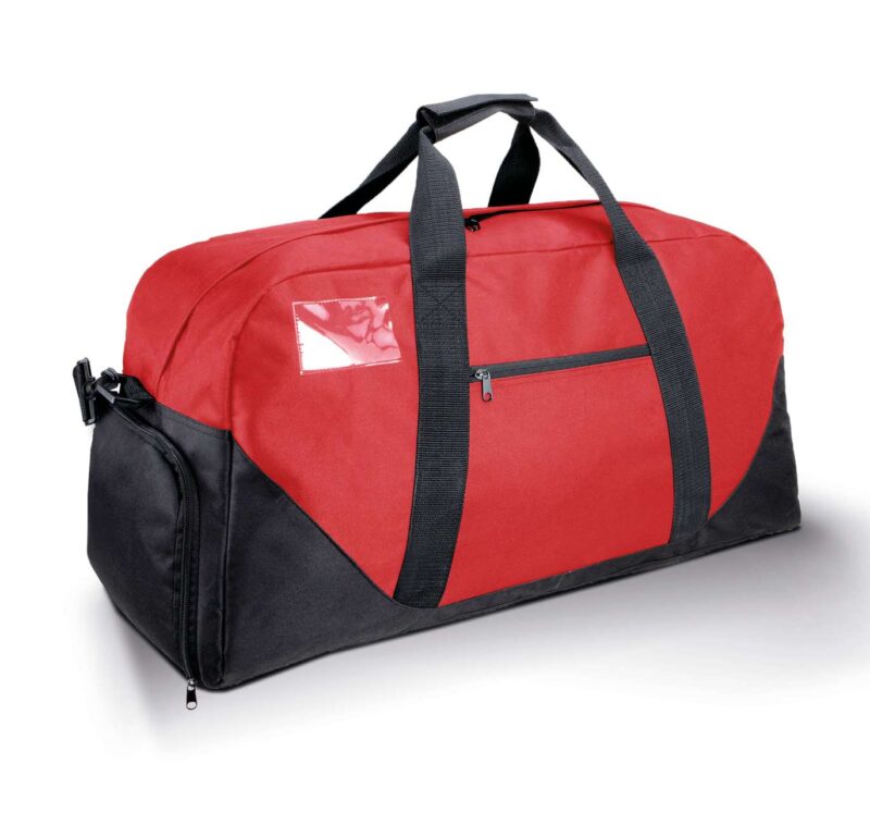 wki0610-red_black-a1 Designed To Work TRAVEL BAG - Κόκκινο/Μαύρο