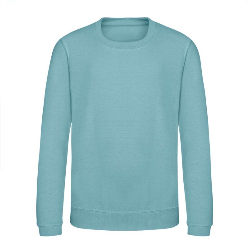 awjh030j-seafoam-a1 Just Hoods AWDIS KIDS SWEAT - Seafoam