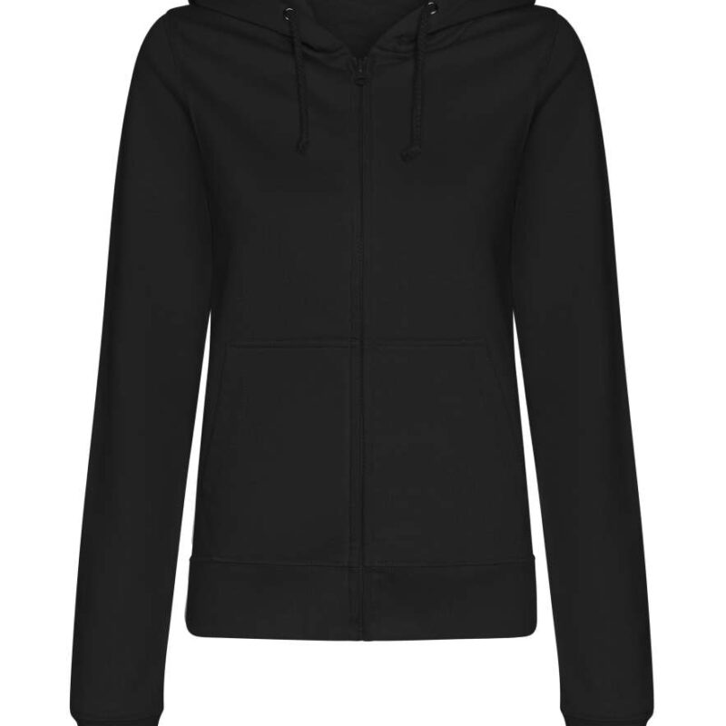 awjh050f-deep_black-a1 Just Hoods WOMEN'S COLLEGE ZOODIE - Βαθύ Μαύρο