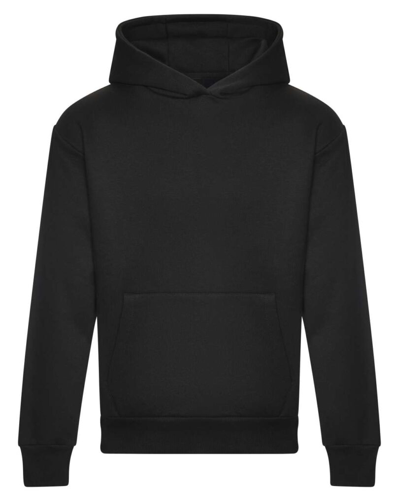 awjh120-deep_black-a1 Just Hoods SIGNATURE HEAVYWEIGHT HOODIE - Βαθύ Μαύρο