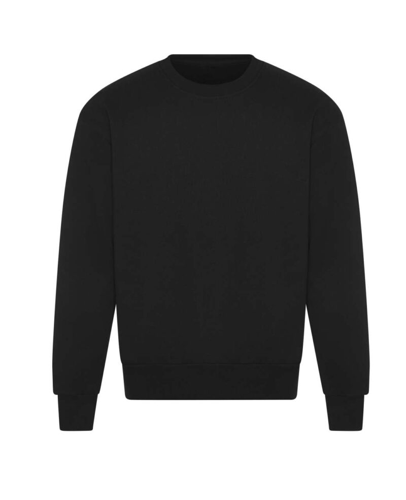 awjh123-deep_black-a1 Just Hoods SIGNATURE HEAVYWEIGHT SWEAT - Βαθύ Μαύρο