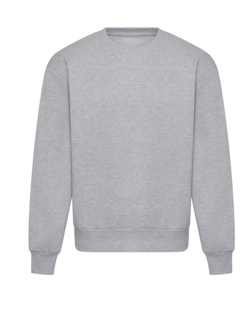 awjh123-heather_grey-a1 Just Hoods SIGNATURE HEAVYWEIGHT SWEAT - 60% RINGSPUN Βαμβάκι/30% Πολυεστέρας/10% Ανακυκλωμένος Πολυεστέρας