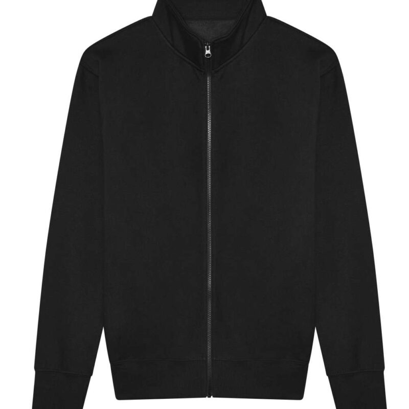 awjh147-deep_black-a1 Just Hoods CAMPUS SWEAT FULL ZIP - Βαθύ Μαύρο