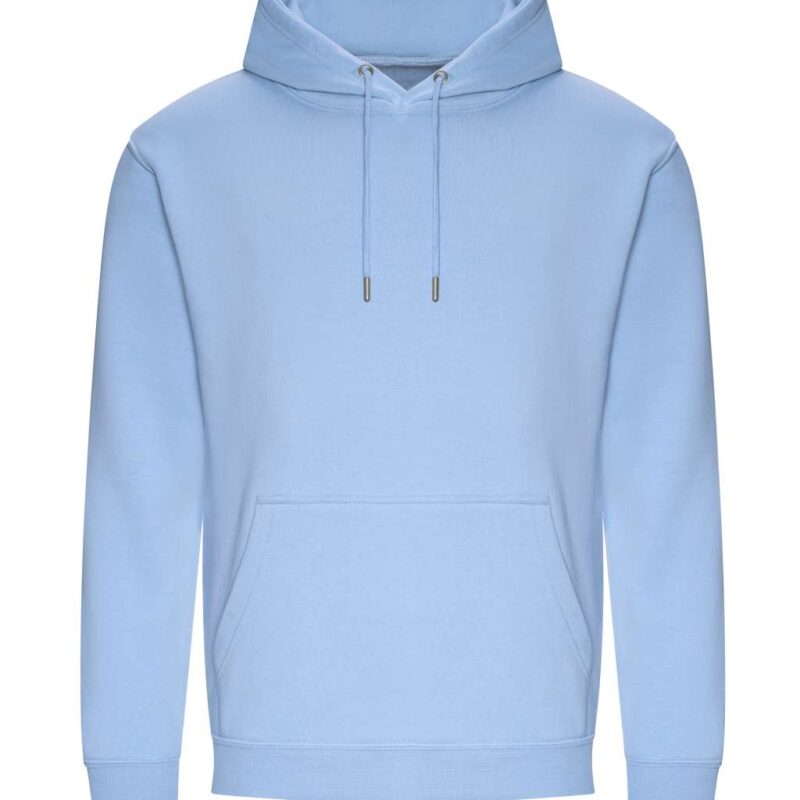 awjh201-sky_blue-a1 Just Hoods ORGANIC HOODIE - Γαλάζιο