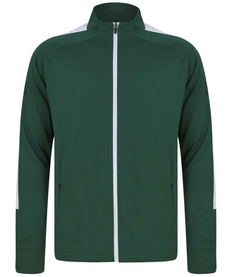 fhlv871-bottlewhite-a1 Finden + Hales TOP ADULT KNITTED για TRACKSUIT - Bottle/White