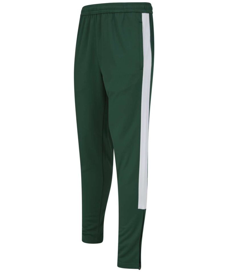 fhlv881-bottlewhite-a1 Finden + Hales ΠΑΝΤΕΛΟΝΙ TRACKSUIT KNITTED ADULT - Bottle/White