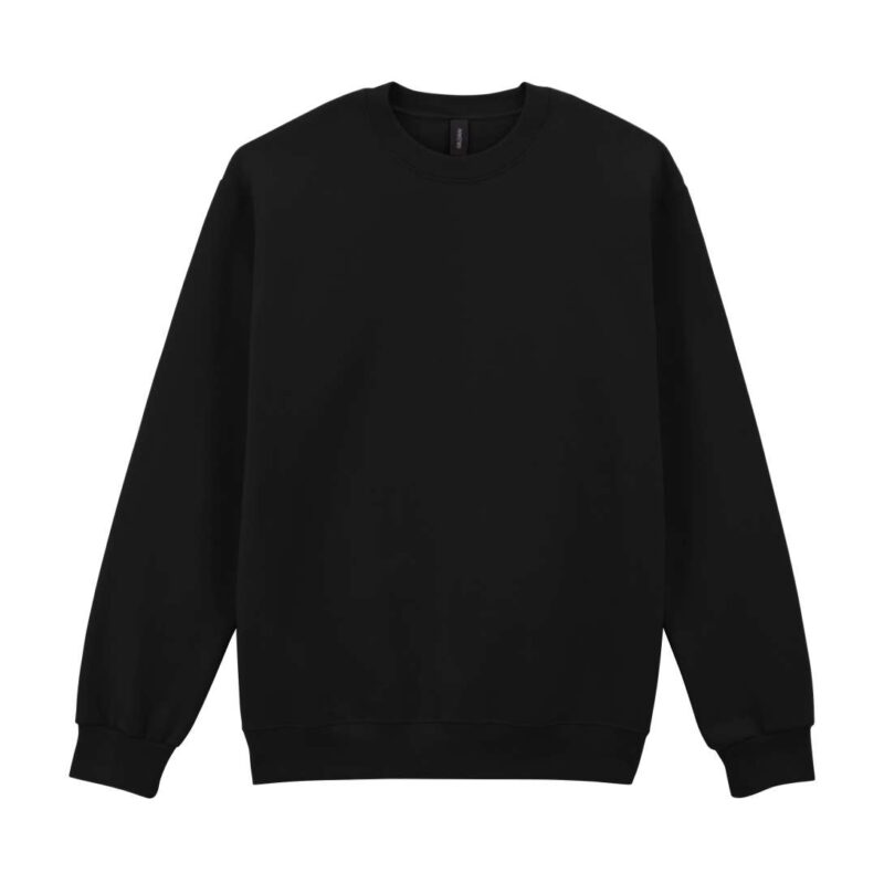 gi19000-pitch_black-a1 Gildan HAMMER MAXWEIGHT ADULT CREWNECK SWEATSHIRT - Pitch Black