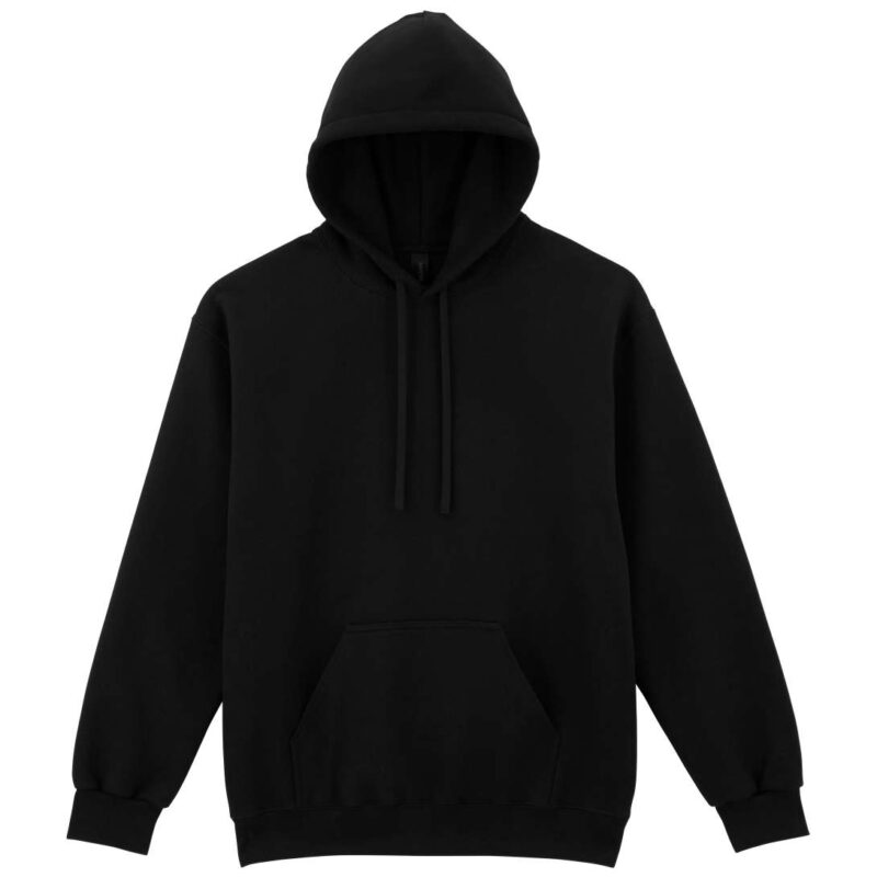 gi19500-pitch_black-a1 Gildan HAMMER MAXWEIGHT ADULT HOODED SWEATSHIRT - Pitch Black